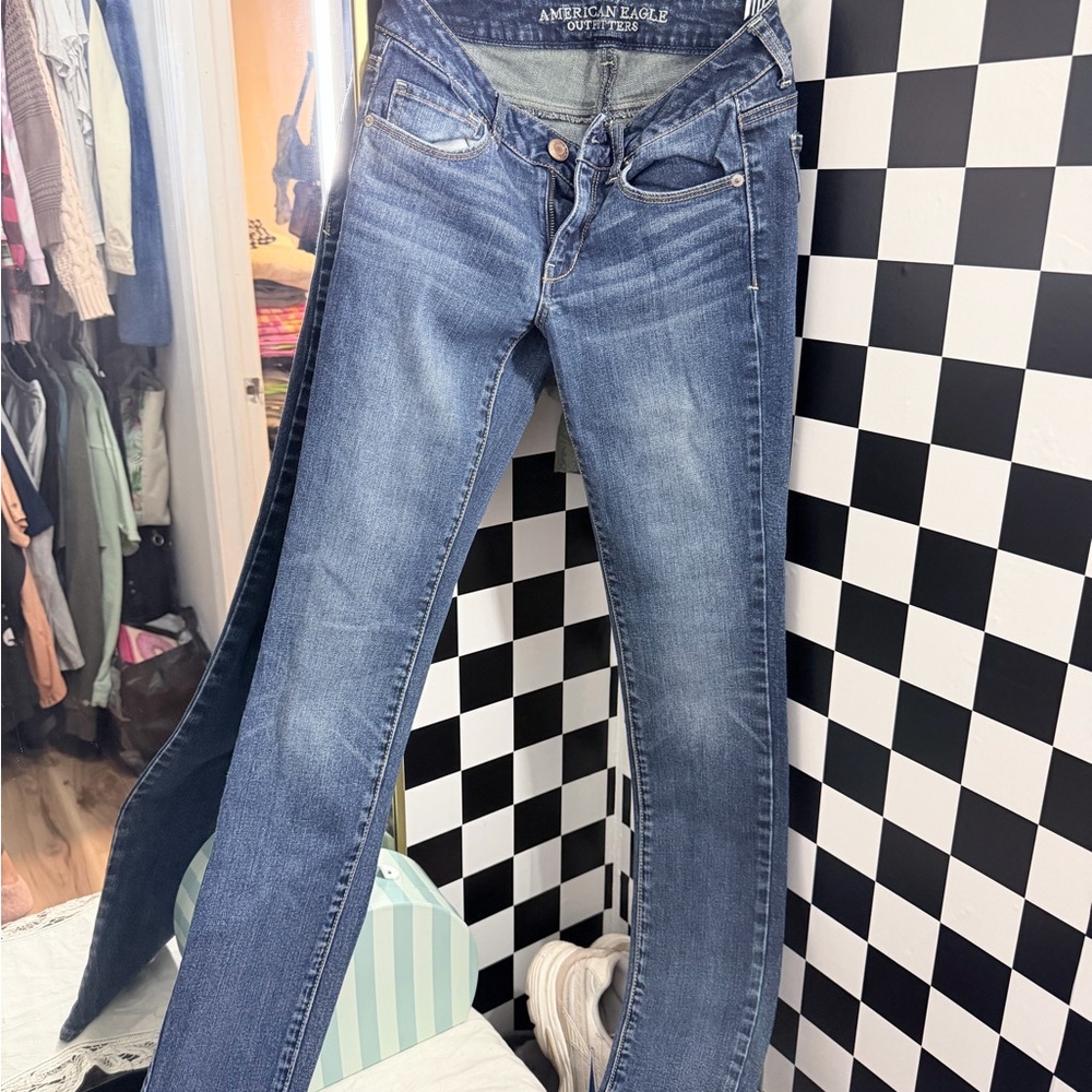 American Eagle Outfitters Women's Classic Blue Skinny Jeans